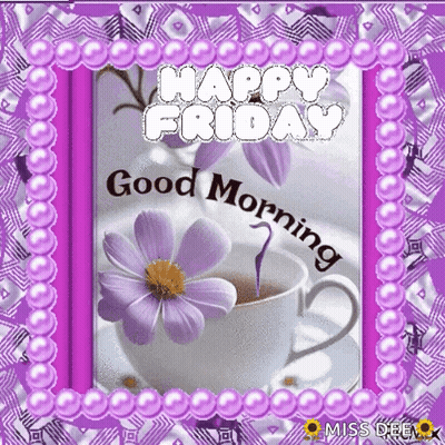 Vase Flowers Key Good Morning & Blessed Weekend GIF