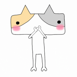 Vector Cat Blowing Kiss GIF
