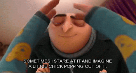 Vector Oh Yeah Agnes And Gru Little Chick Popping GIF