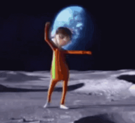 Vector Oh Yeah Moon Dance GIF