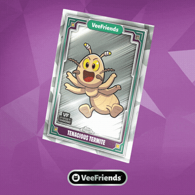 Veefriends Card Termite With Yellow Eyes GIF