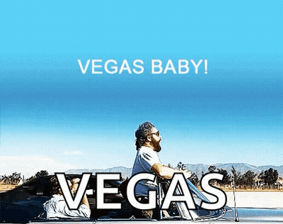Vegas Baby Poster Man Riding Motorcycle In Back Seat GIF