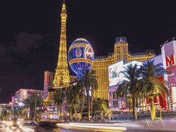 Vegas Vacation Busy Streets GIF