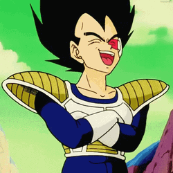 Vegeta Evil Anime Laughing GIF