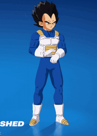 Vegeta Holding Sword GIF