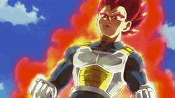 Vegeta Red Super Saiyan Aura GIF