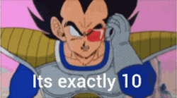 Vegeta Thought It Was 13 But Exactly 10 Over 9000 GIF