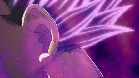 Vegeta Ultra Ego Purple Hair Moving GIF