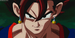 Vegito Blue Super Saiyan Transformation GIF