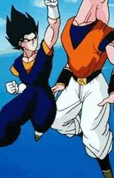 Vegito Majin Buu Punch Kick GIF
