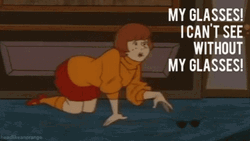 Velma Dinkley Looking For Her Glasses GIF