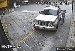 Venezuela Car Hijacking GIF