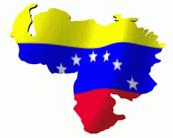 Venezuela Map Flag