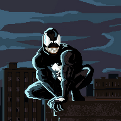 Venom Body Merge Animation GIF