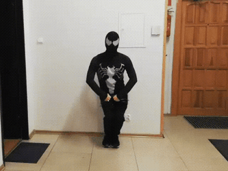 Venom Cosplayer Dance GIF