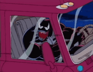 Venom Driving Car GIF