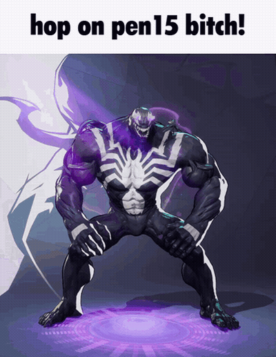 Venom Saying Hop On Pen15 Bitch GIF