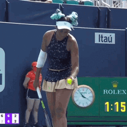 Venus Williams Serving Ball GIF