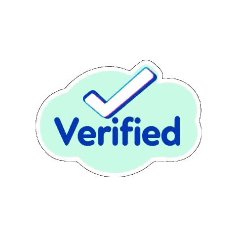Verified Sticker With Check Mark Sticker