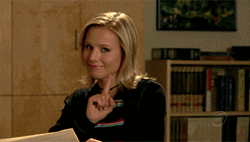 Veronica Mars Finger Wag GIF