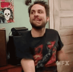 Very Excited Charlie Day GIF