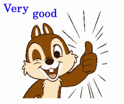 Very Good Thumbs Up Chipmunk GIF