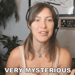 Very Mysterious Tracy Kiss GIF
