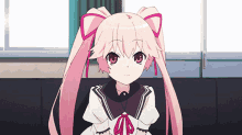 Very Pink Anime Girl GIF
