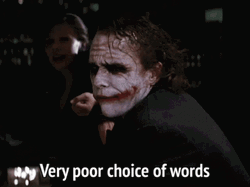 Very Poor Choice Of Words GIF