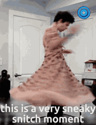 Very Sneaky Snitch Moment GIF