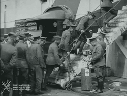 Veteran Soldiers Riding The Battleship GIF