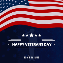 Veterans Day American Patriots Salute Animated Text