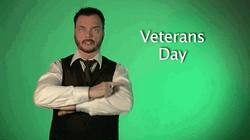 Veterans Day American Sign Language