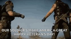 Veterans Day Military Soldiers Fist Bump
