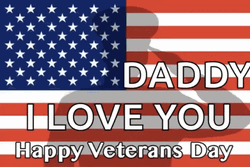 Veterans Day Remembrance American Flag Dad Soldier