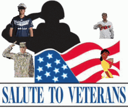 Veterans Day Salute American Navy Soldiers Stickers