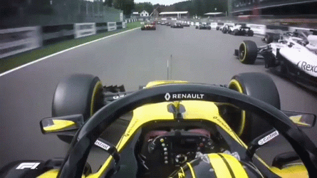 Vettel Leclerc Collision Actual Crash GIF