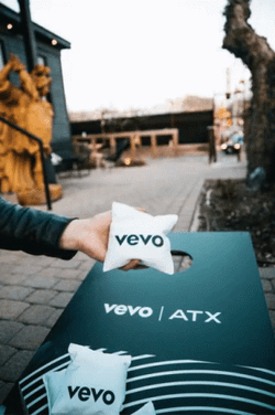 Vevo Cornhole Tickets Festivals GIF