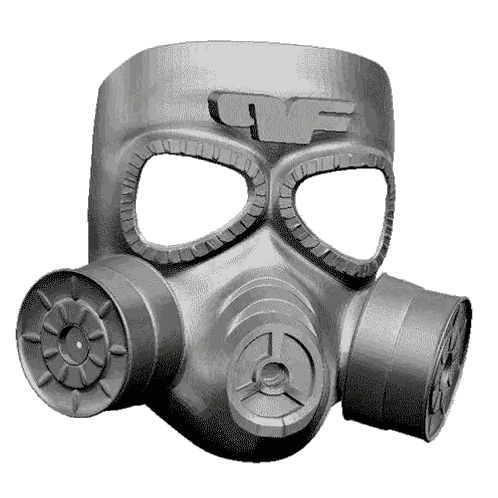 VF Gas Mask 3D Model Sticker