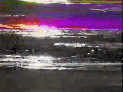 Vhs Effect Jet Ski During Sunset GIF