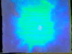 Vhs Effect Man Hanging From Something GIF