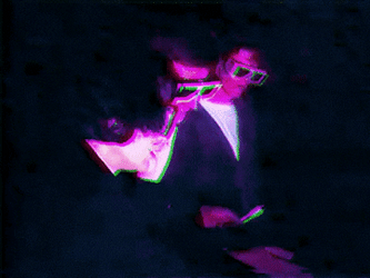 Vhs Effect Three Men Wearing Eyeglasses GIF