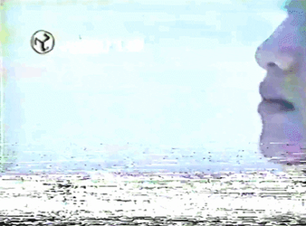 Vhs Effect Woman Face Closeup Shot GIF