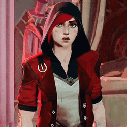 Vi Arcane Shocked Moment GIF