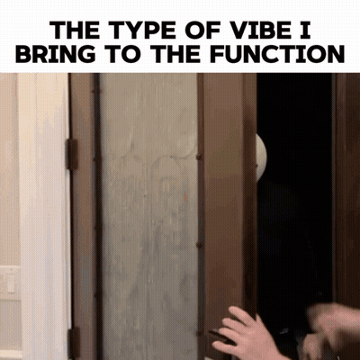 Vibe Written Above Door GIF