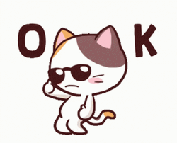 Vibing Cat Cool Dancing Ok GIF