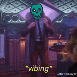 Vibing CryptoSkull NFT Guy GIF