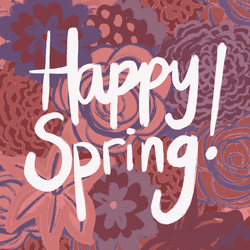 Vibrant Greeting Happy Spring GIF