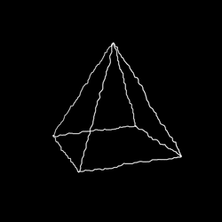 Vibrate Triangle Pyramid Shape GIF