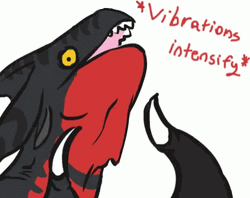 Vibrating Intensifies Animated Dragon GIF